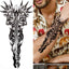 Luxury Black Forest Tiger Wolf Temporary Tattoo Sticker