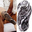 Luxury Black Forest Tiger Wolf Temporary Tattoo Sticker