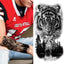 Luxury Black Forest Tiger Wolf Temporary Tattoo Sticker