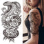 Luxury Black Forest Tiger Wolf Temporary Tattoo Sticker