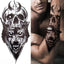 Luxury Black Forest Tiger Wolf Temporary Tattoo Sticker