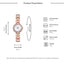 Ensemble de Montre Bracelet Géométrique de Luxe pour Femmes