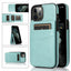 Coque de téléphone en cuir de luxe avec porte-cartes pour iPhone