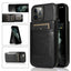 Coque de téléphone en cuir de luxe avec porte-cartes pour iPhone