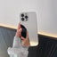 Coque de protection miroir arrière transparente de luxe pour iPhone