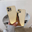 Coque de protection miroir arrière transparente de luxe pour iPhone