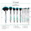 Ensemble de Pinceaux de Maquillage en Cristal de Luxe - 10 Pièces