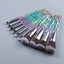 Ensemble de Pinceaux de Maquillage en Cristal de Luxe - 10 Pièces