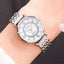 Montre à Quartz Élégante Bicolore en Diamant pour Femmes