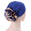Elegant Lightweight Black Flower Turban for Women