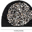 Elegant Lightweight Black Flower Turban for Women