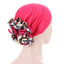 Elegant Lightweight Black Flower Turban for Women