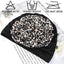 Elegant Lightweight Black Flower Turban for Women