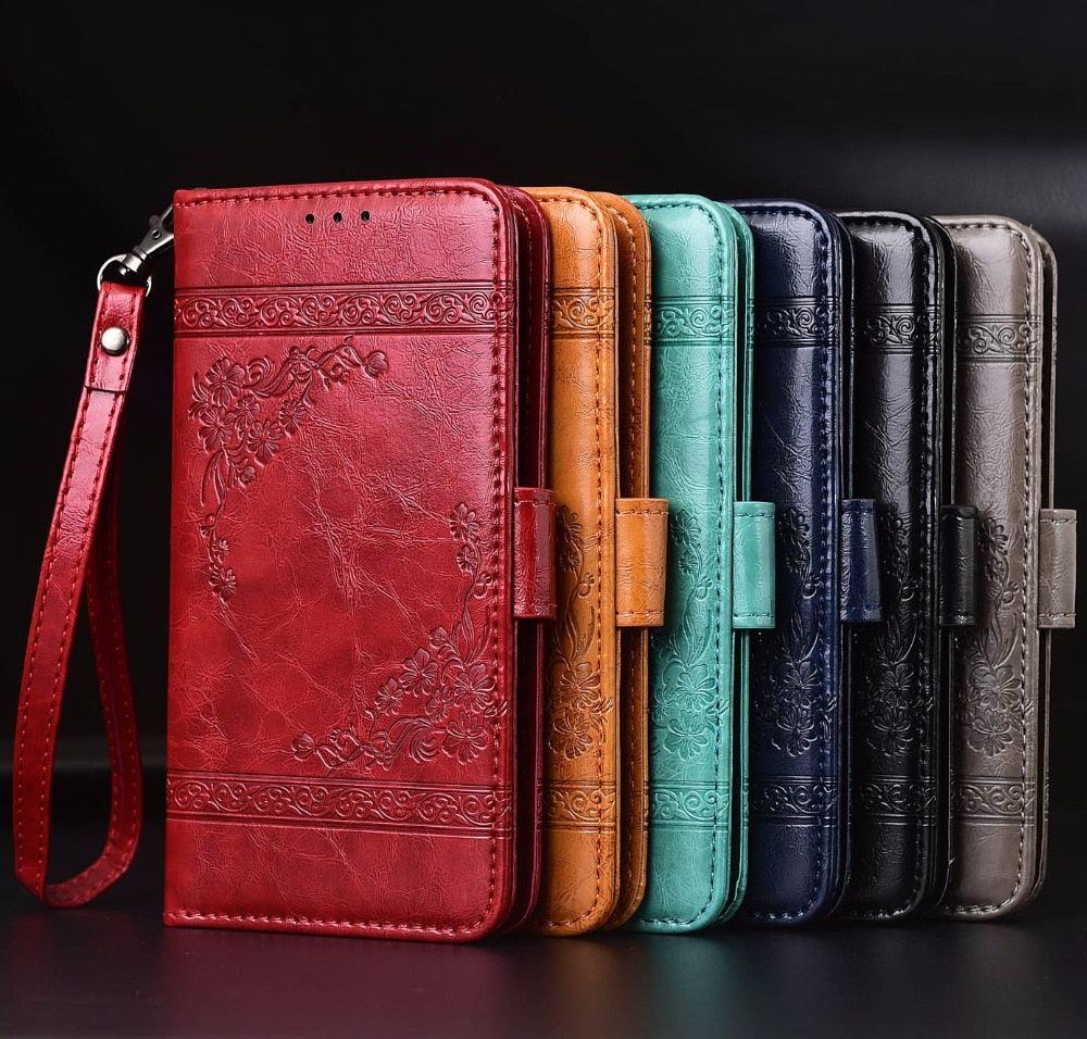 Housse de portefeuille en cuir premium pour iPhone 11/12/13