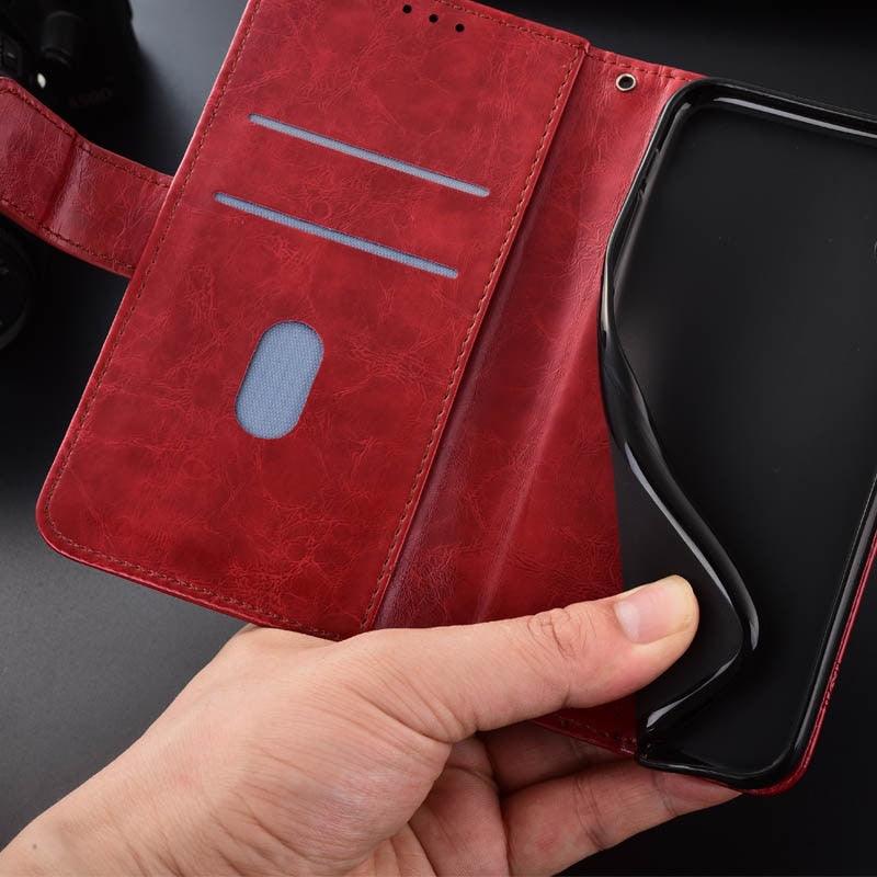 Housse de portefeuille en cuir premium pour iPhone 11/12/13