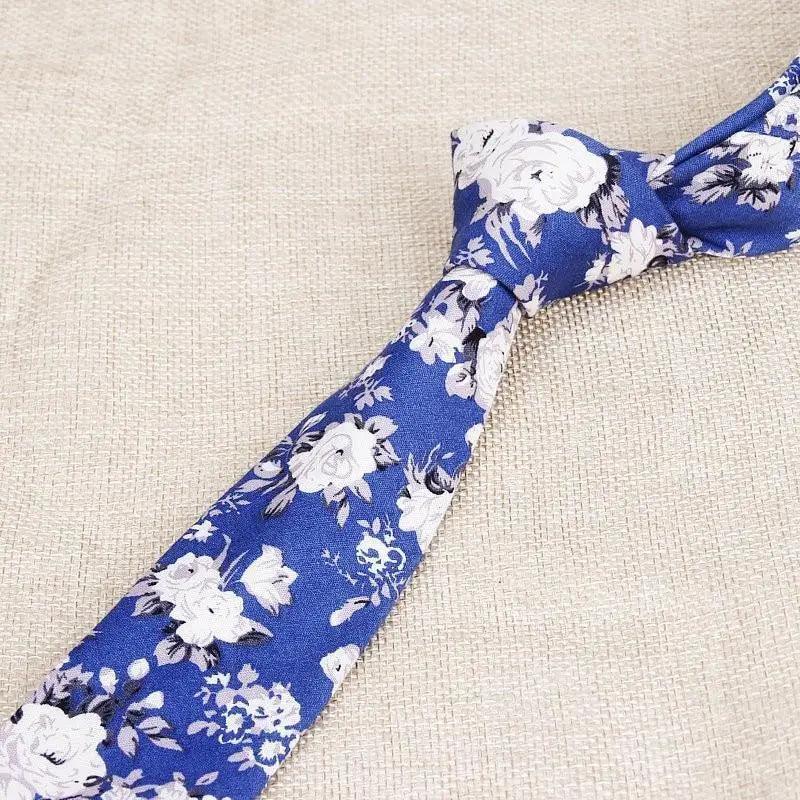 Luxury Handmade Cotton Neckties with Floral Designs