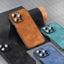 Coque Bumper en Cuir de Luxe pour iPhone 14/13/12/11 Pro Max