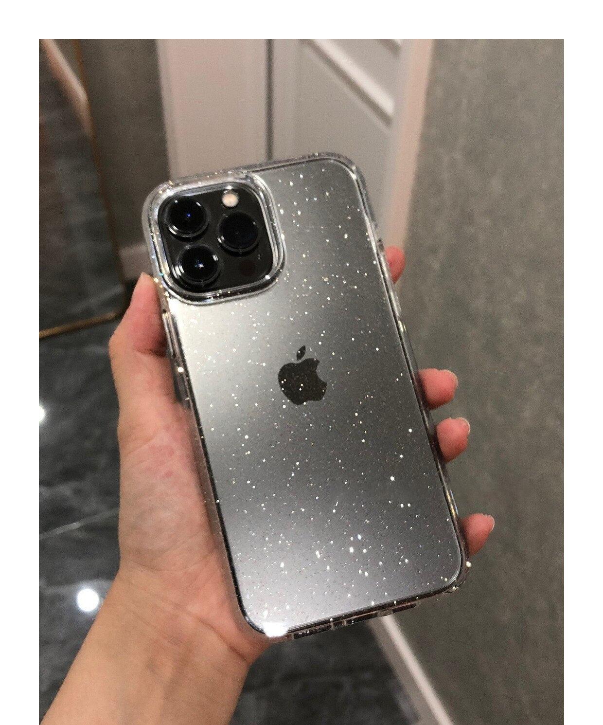 Elegant Glitter Shockproof Clear Case for iPhone 14/13/12/11 Pro Max Mini XS XR - Korvel