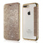 Étui portefeuille en cuir pailleté de luxe pour iPhone
