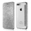 Étui portefeuille en cuir pailleté de luxe pour iPhone