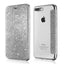 Étui portefeuille en cuir pailleté de luxe pour iPhone