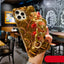 Glamorous Gold-Plated Electroplated Bracelet Case for iPhone - Dazzling Rhinestone Protection - Korvel