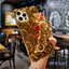 Glamorous Gold-Plated Electroplated Bracelet Case for iPhone - Dazzling Rhinestone Protection - Korvel