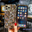 Glamorous Gold-Plated Electroplated Bracelet Case for iPhone - Dazzling Rhinestone Protection - Korvel
