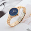 Reloj de Acero Inoxidable de Oro de Lujo para Mujer