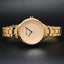 Reloj de Acero Inoxidable de Oro de Lujo para Mujer