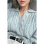 Pull Femme Retro Luxe Kitty - Pull Tricoté Élégant et Décontracté