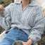Pull Femme Retro Luxe Kitty - Pull Tricoté Élégant et Décontracté