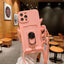 Premium Magnetic Ring Card Holder Case for iPhone 14/13/12/11 with Lanyard and Kickstand - Korvel