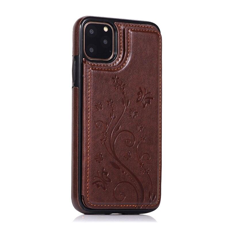 Étui de portefeuille en cuir de luxe pour iPhone 14/13/12 Pro