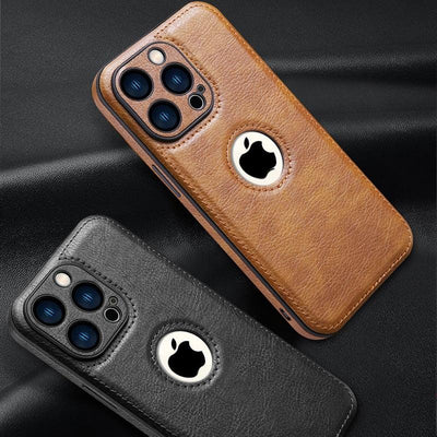 Luxury Leather Case for iPhone - Premium PU Leather Protection