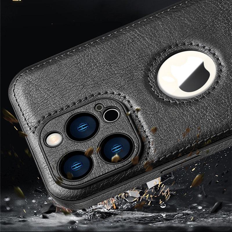 Luxury Leather Case for iPhone - Premium PU Leather Protection