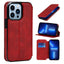 Coque en cuir premium à rabat pour iPhone 13/12/11 Pro Max