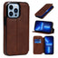 Coque en cuir premium à rabat pour iPhone 13/12/11 Pro Max
