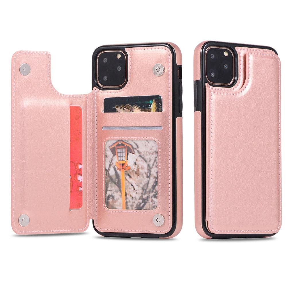 Funda de Cuero Premium para iPhone 14/13/12/11 Series
