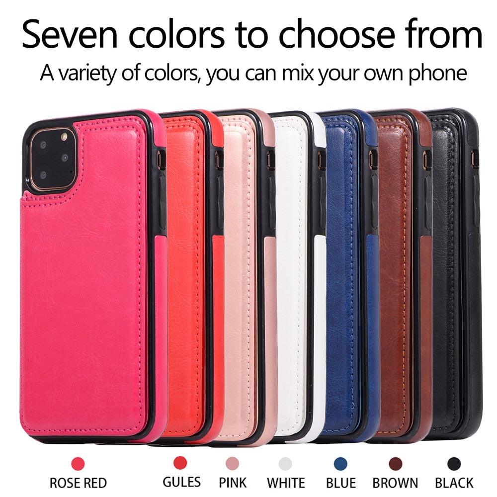 Funda de Cuero Premium para iPhone 14/13/12/11 Series