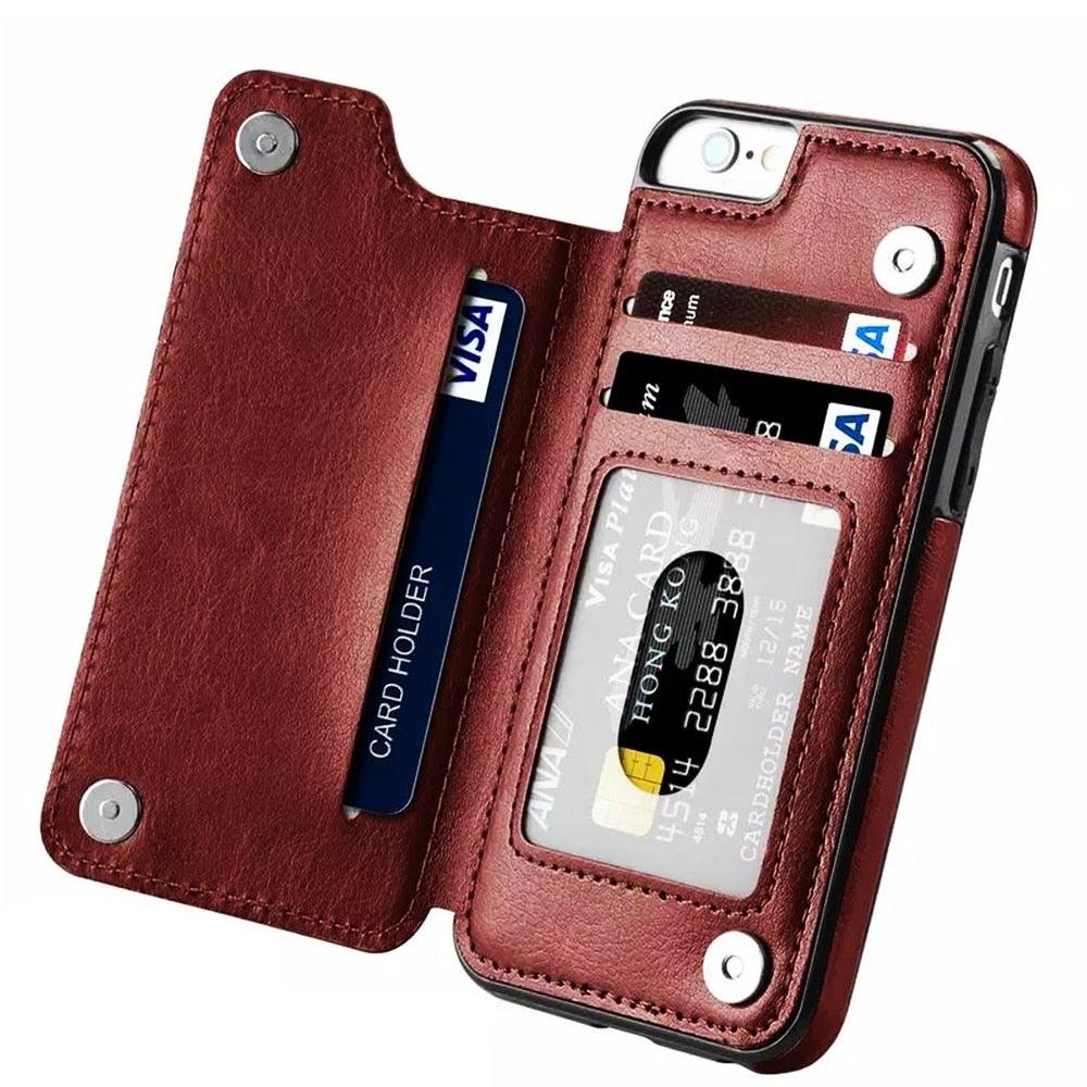 Funda de Cuero Premium para iPhone 14/13/12/11 Series
