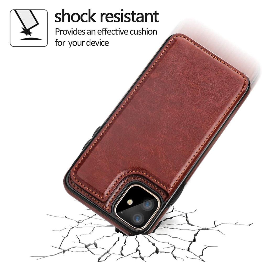 Funda de Cuero Premium para iPhone 14/13/12/11 Series
