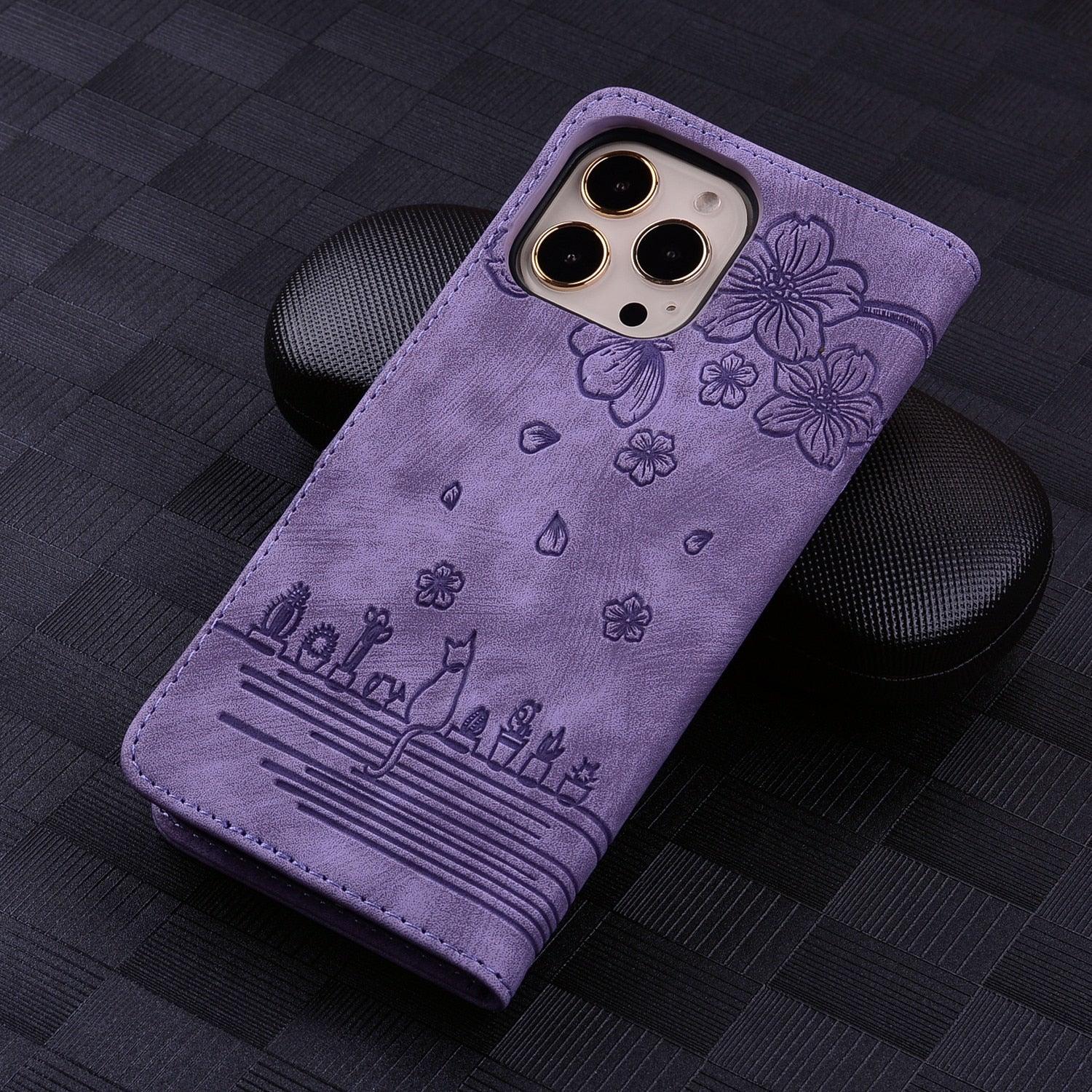 Elegant PU Leather Flip Case for iPhone 14/13/12/11 Series - Wallet & Stand Functionality - Korvel