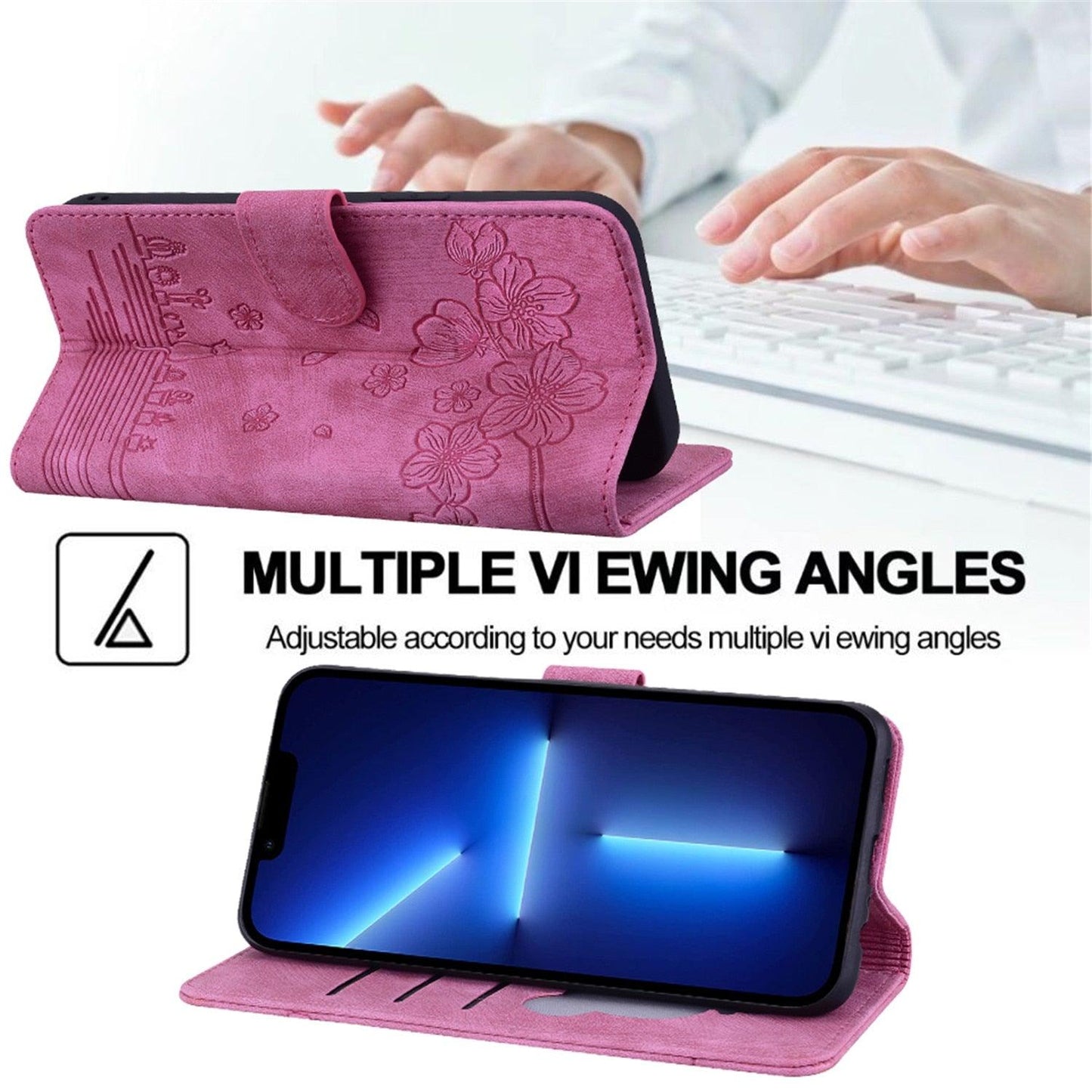 Elegant PU Leather Flip Case for iPhone 14/13/12/11 Series - Wallet & Stand Functionality - Korvel