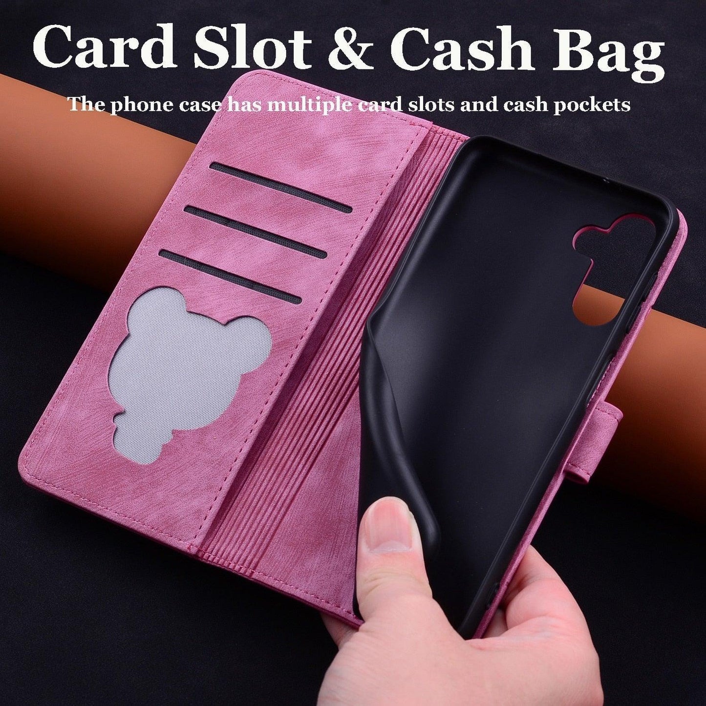 Elegant PU Leather Flip Case for iPhone 14/13/12/11 Series - Wallet & Stand Functionality - Korvel