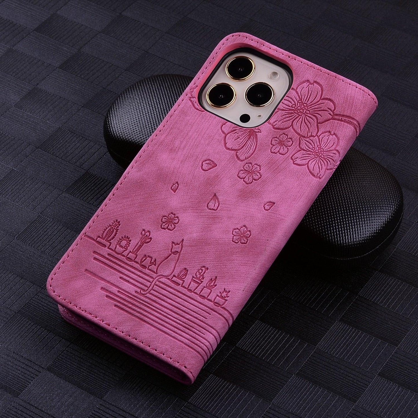 Elegant PU Leather Flip Case for iPhone 14/13/12/11 Series - Wallet & Stand Functionality - Korvel