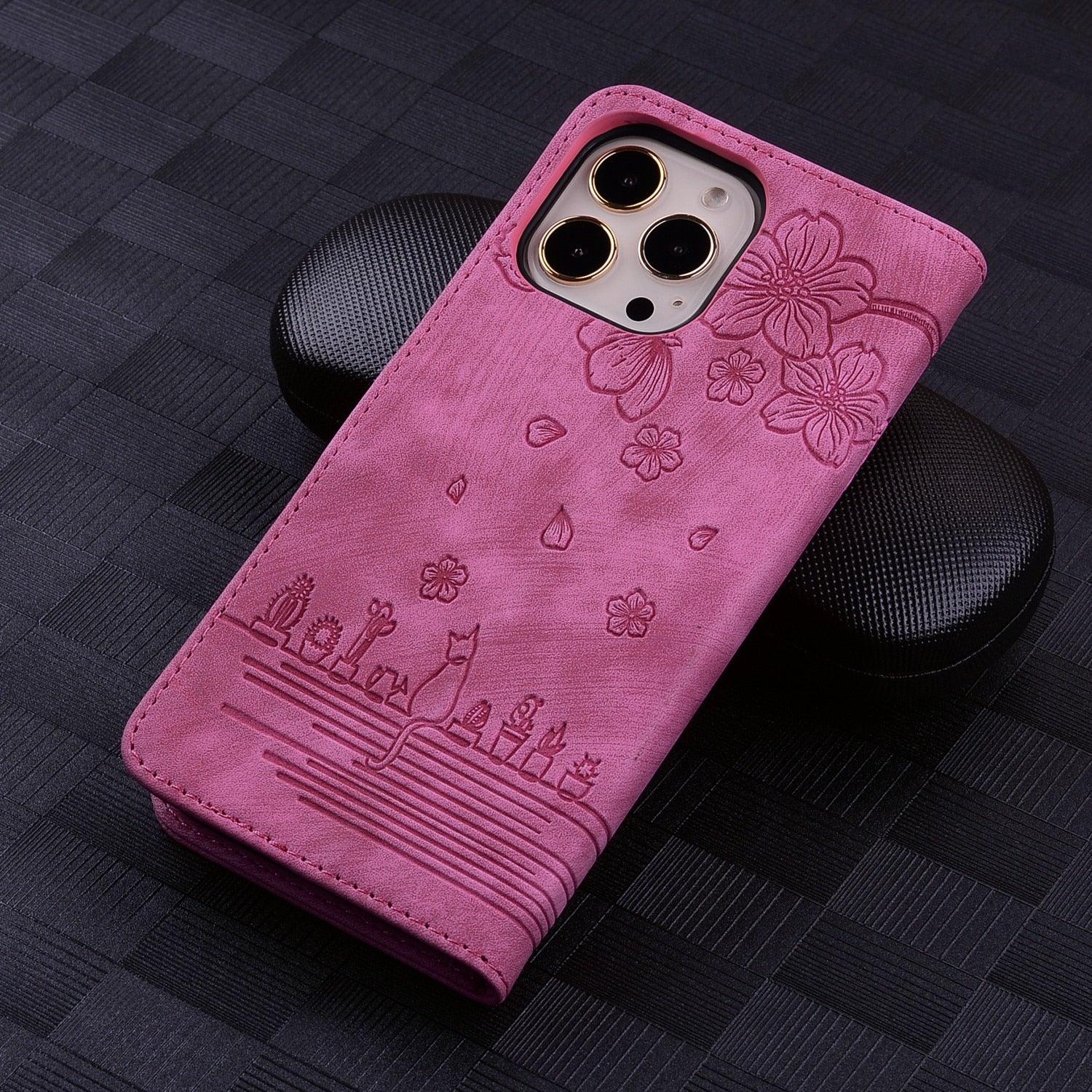 Elegant PU Leather Flip Case for iPhone 14/13/12/11 Series - Wallet & Stand Functionality - Korvel
