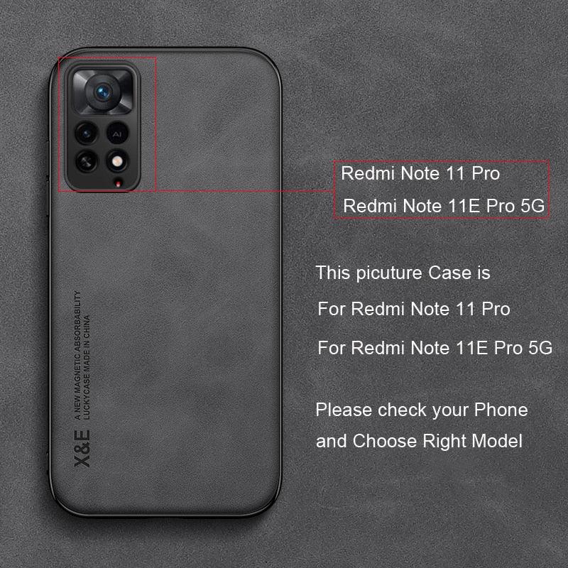 Premium Magnetic Leather Case for Xiaomi Redmi Note Series - Ultra Thin & Protective - Korvel