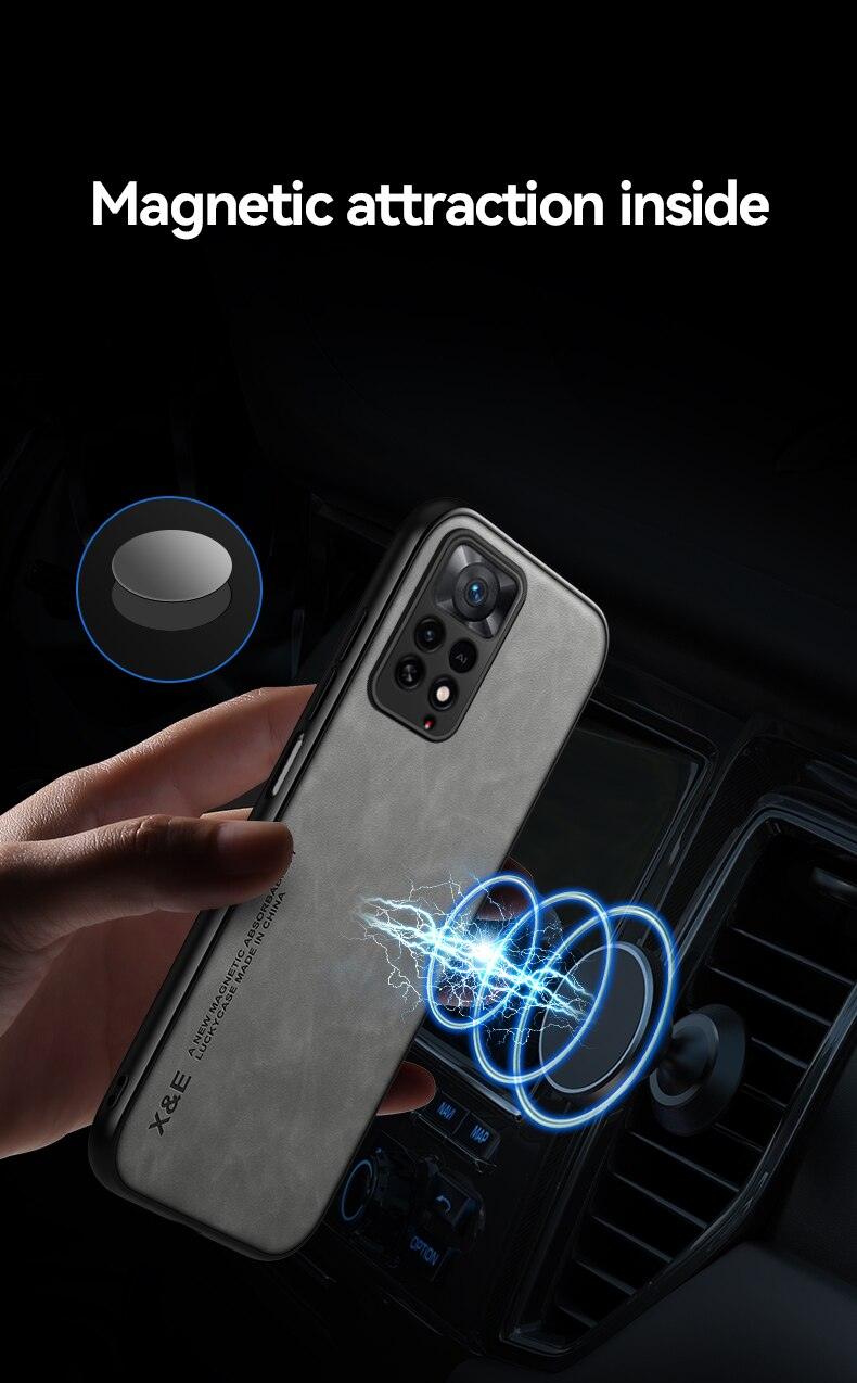 Premium Magnetic Leather Case for Xiaomi Redmi Note Series - Ultra Thin & Protective - Korvel