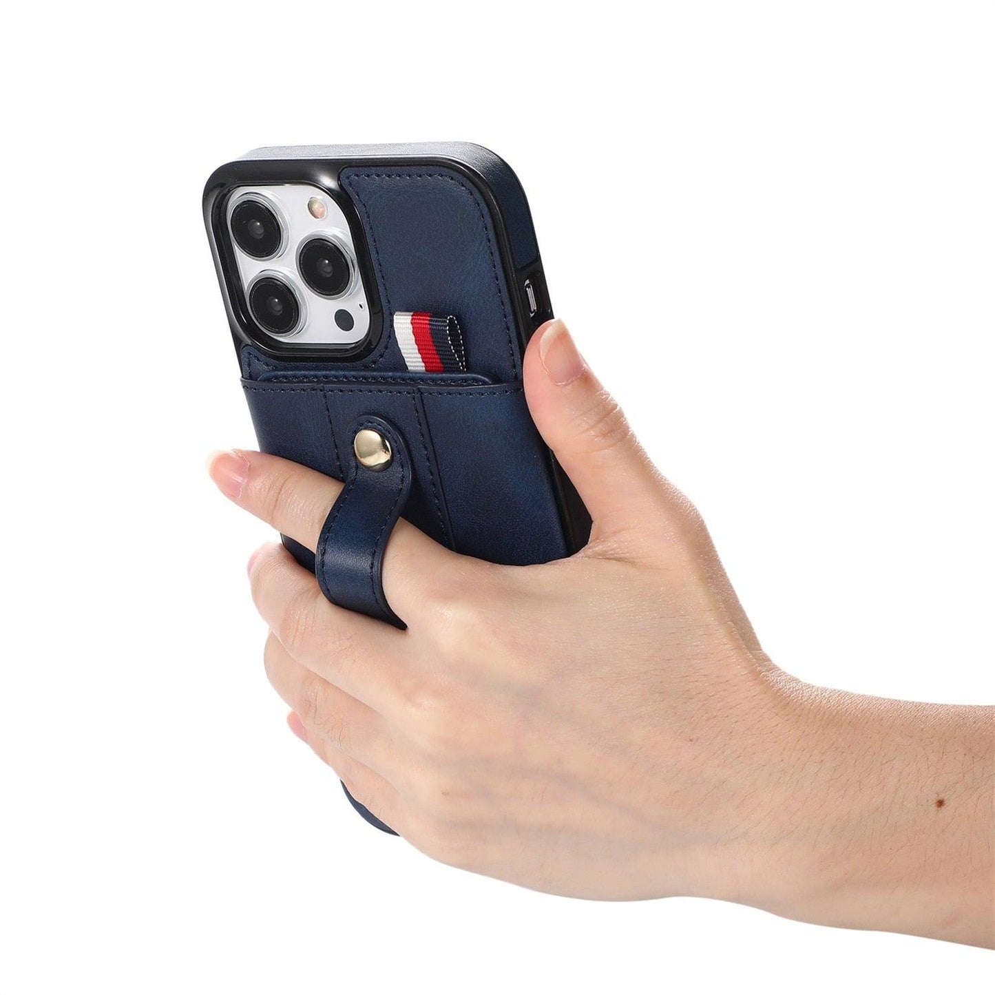 Coque de téléphone en cuir PU premium pour iPhone 14/13/12/11 Series